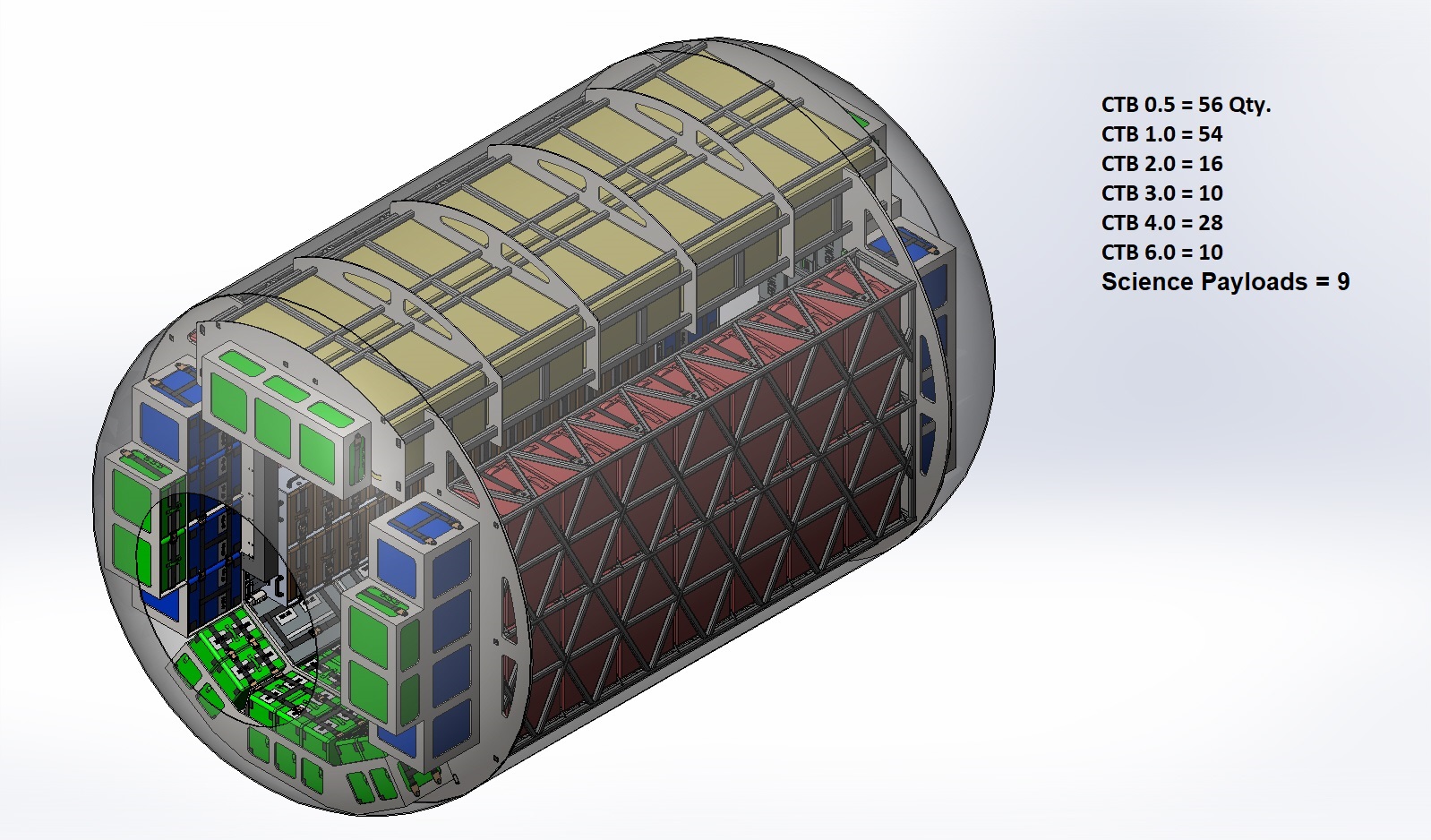 月球通道货物包装和储存
